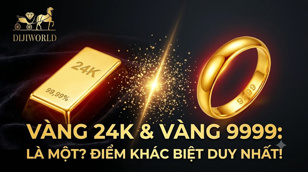 Vàng 24k là gì? Vàng 24k có giống vàng 9999 hay không?