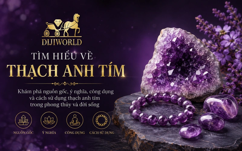 Thạch anh tím: Ý nghĩa, công dụng và cách chọn đá phong thủy chuẩn